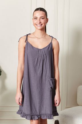 لباس طوسی زنانه بافتنی Türkiş Otantik - کد 897441282
