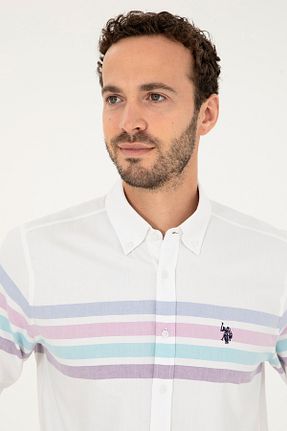 پیراهن سفید مردانه یقه کلاسیک U.S. Polo Assn. - کد 846420410