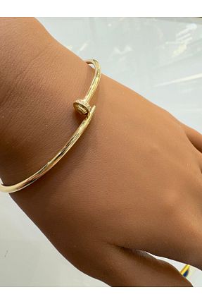 دستبند طلا طلائی زنانه 14 عیار Üresinler Kuyumculuk - کد 817651034