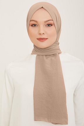 شال قهوه ای زنانه پلی استر Armine - کد 897456369