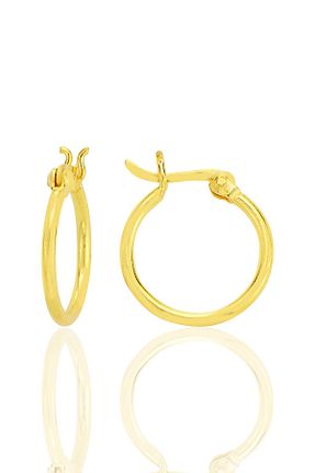 گوشواره نقره طلائی زنانه 925 عیار Söğütlü Silver - کد 897459482