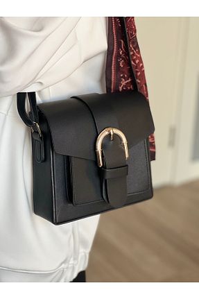 کیف دوشی مشکی زنانه چرم مصنوعی Mukteza - کد 897445900