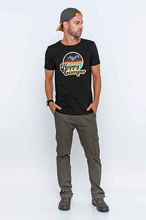 تیشرت اسپرت مشکی مردانه رگولار XCLSV SPORT - کد 138338963