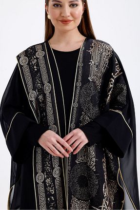 کیمونو و کافتان مشکی زنانه بافتنی Paket - کد 897466331