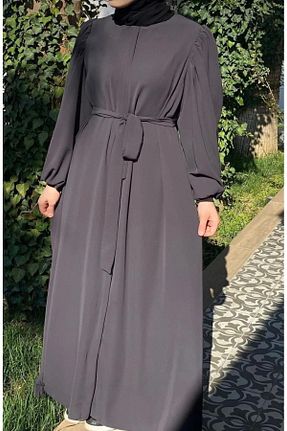کلاه و ابایا طوسی زنانه بافتنی ME & HA GİYİM - کد 897471290