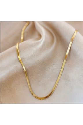 گردنبند استیل ( فولاد ) متالیک زنانه طلا shop - کد 897407649