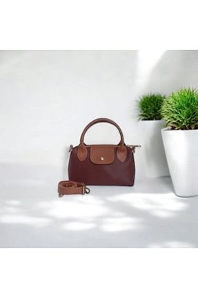 کیف دوشی زرشکی زنانه چرم مصنوعی Shoebuo - کد 897474316