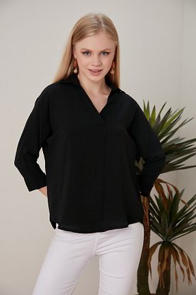 بلوز مشکی زنانه ساده HOFY - کد 897468163