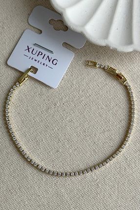 دستبند استیل (فولاد) طلائی زنانه استیل (فولاد) MODA - کد 897465869