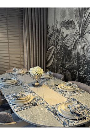 سرویس آمریکائی قهوه ای مستطیل Heriya - کد 897463498
