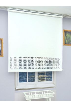 پرده کشوئی سفید کلاسیک Stor ESDEH - کد 872168338