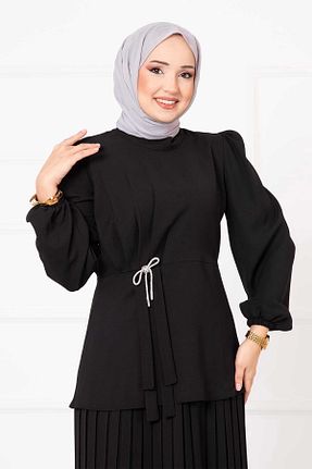 ست بالاتنه و پائین تنه مشکی زنانه بافت EBRUTESETTÜR - کد 897470266