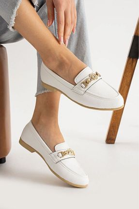 بابت سفید زنانه چرم مصنوعی AlbiShoes - کد 897452969