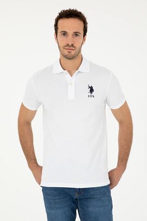 پولوشرت سفید مردانه رگولار U.S. Polo Assn. - کد 897475153