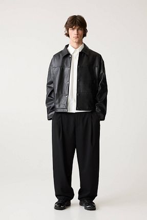 کت مشکی مردانه رگولار Pull & Bear - کد 897481847