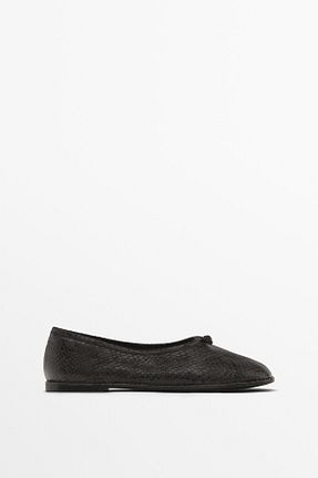 کفش کژوال قهوه ای زنانه چرم خالص Massimo Dutti - کد 897485247