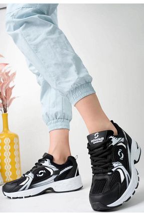 کفش اسنیکر مشکی زنانه بند دار shop - کد 897482539
