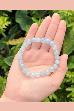 دستبند جواهر آبی زنانه سنگ طبیعی NBS Beautiful Naturel Stones - کد 897499155