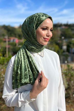 شال سبز زنانه پلی استر Armine - کد 778134098