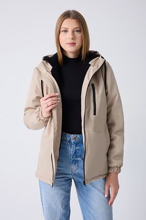 کاپشن بژ زنانه پارکا Montland - کد 883831588
