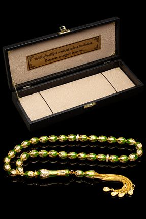 تسبیح زرد سنگ طبیعی OTTOTESBİH - کد 897531420