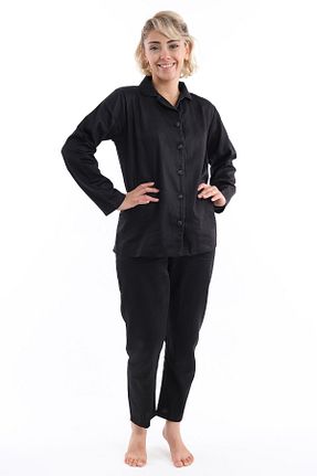 ست لباس راحتی مشکی زنانه ساده DALİSA - کد 780355110