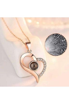 گردنبند نقره صورتی زنانه 925 عیار Münteha silver - کد 897544666