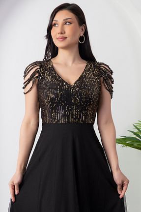 لباس مجلسی و فارغ التحصیلی طلائی زنانه پولک دوزی PULLIMM - کد 138824406
