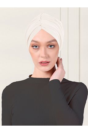 روسری بژ ساده ada sanatsal - کد 762572719
