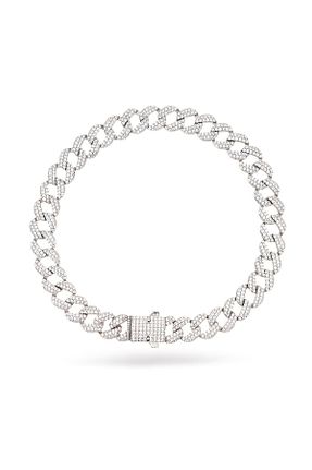 دستبند نقره سفید زنانه 925 عیار Silveranka - کد 59140437
