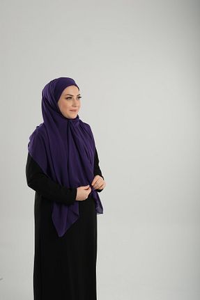شال بنفش زنانه شیفون HÜRREM BONE - کد 897617281