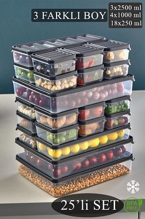 ظرف نگهداری طوسی پلاستیک KRM HOME - کد 857880856