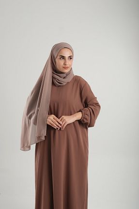 شال قهوه ای زنانه شیفون HÜRREM BONE - کد 897617292