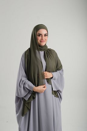 شال خاکی زنانه شیفون HÜRREM BONE - کد 897617287