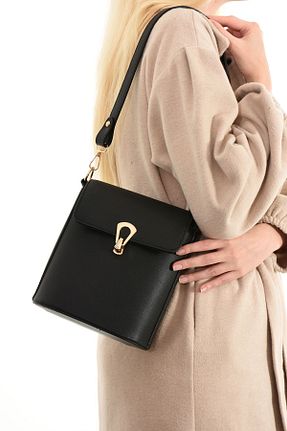 کیف دوشی مشکی زنانه چرم مصنوعی byFOX Fashion - کد 897626699