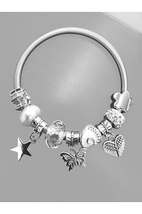 دستبند جواهر متالیک زنانه منجق Charmeda Accessory & Boutique - کد 897622836