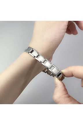 دستبند استیل (فولاد) طوسی زنانه استیل (فولاد) Genel Markalar - کد 897622659