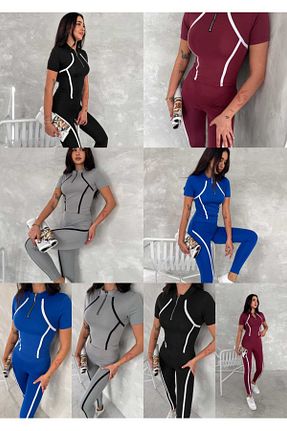 ست بالاتنه و پائین تنه مشکی زنانه اسلیم Touz Moda - کد 897636418