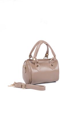 کیف دوشی بژ زنانه چرم مصنوعی Manca - کد 897630705