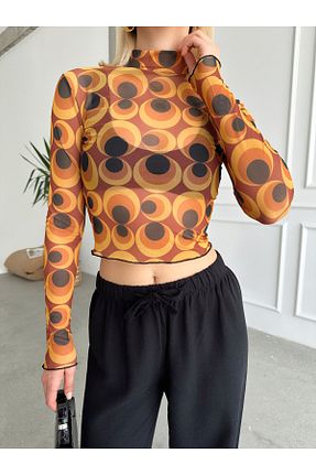 بلوز رنگی زنانه پلنگی Look Forward - کد 897638229