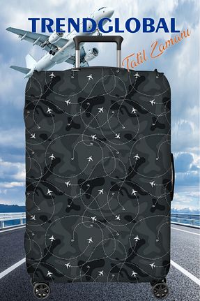 کاور چمدان مشکی ابعاد بزرگ Trendglobal - کد 807240778