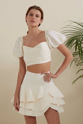 بلوز نباتی زنانه ساده Dahlia Bianca - کد 897650636