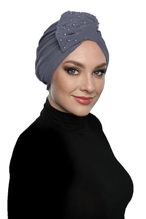کلاه شنای حجاب طوسی زنانه fidan bone - کد 311587566