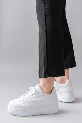 کفش پیاده روی سفید زنانه چرم مصنوعی Ernixs Moda - کد 674571429