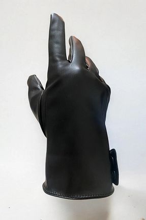 دستکش مشکی زنانه پلی اورتان AYDINER TEKSTİL - کد 897682716