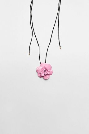 گردنبند جواهر صورتی زنانه آهن Stradivarius - کد 897695660