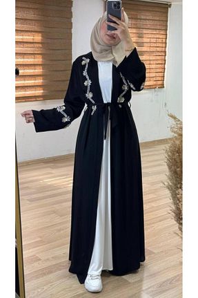 کلاه و ابایا مشکی زنانه پنبه ای Tebrikler tekstil - کد 832655003