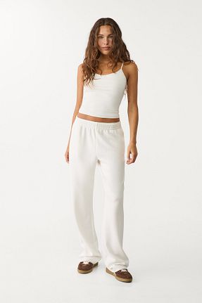 تیشرت نباتی زنانه اسلیم فیت Stradivarius - کد 897703672