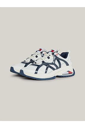 کفش اسنیکر سفید مردانه بند دار Tommy Hilfiger - کد 830150424