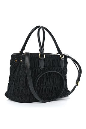 کیف دوشی مشکی زنانه چرم مصنوعی Prada - کد 897745878